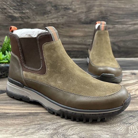 NIB Earth Elements 10M Skill Snow Winter Chukka Lug Sole Boots Suede Taupe - Picture 4 of 11